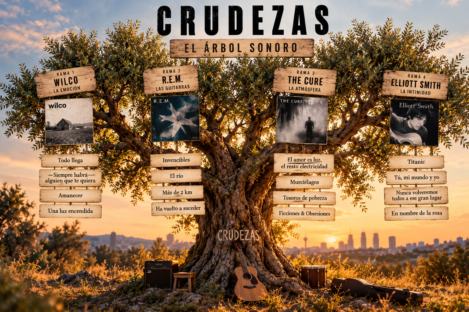 El árbol genealógico de crudezas